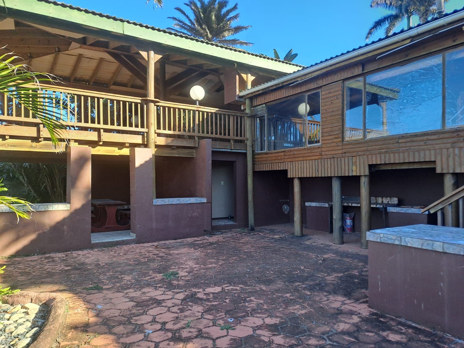 Braai and entertainment courtyard