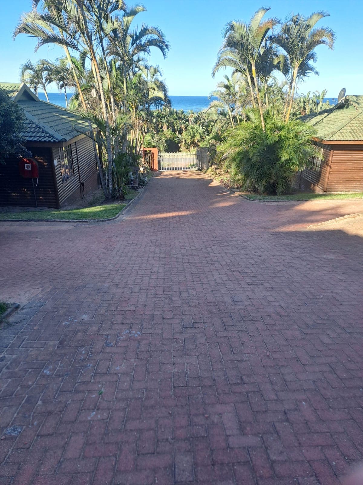 The pathway down to the beach gate
