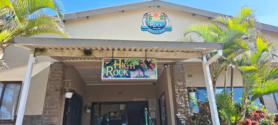 Entrance to High Rock Pub & Grill on the estate