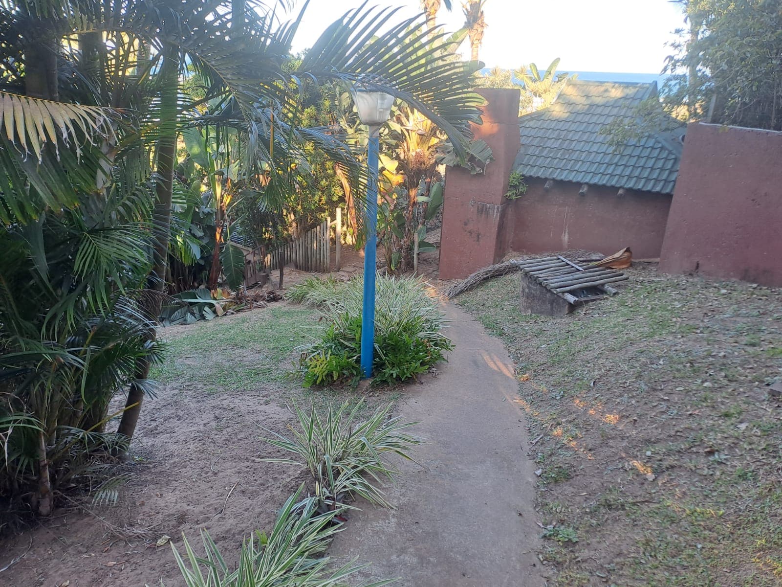 Garden pathways through the estate