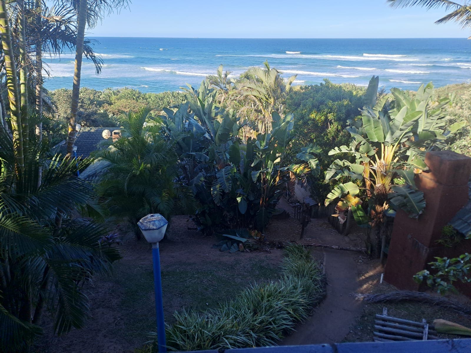 Sea views over the estate gardens